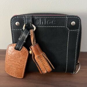 Chloé Black Leather Wallet